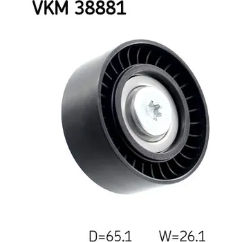 Vratná/vodicí kladka, klínový žebrový řemen, VKM 38881