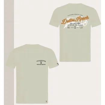 Unisex tričko Stars & Stripes YELLOWSTONE So wild so angry beige L