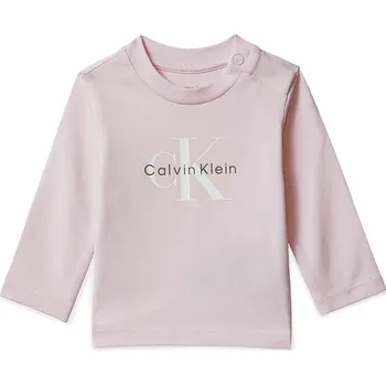 Pánské tričko Kojenecké tričko s dlouhým rukávem Calvin Klein Jeans IN0IN00335.9BYA růžová 30X, vel. 104