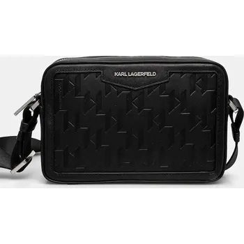 Kabelka Kožená taška Karl Lagerfeld K/LOOM A1M30067 černá 99X, vel. ONE SIZE