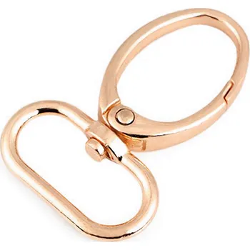 Kovová karabina otočná, průvlek 25 mm