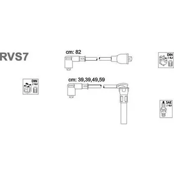 Zapalovací kabel Sada kabelů pro zapalování, RVS7