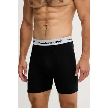 Pánské spodní prádlo Bavlněné boxerky Twojeys 2-pack 226519004 černá 99X, vel. S