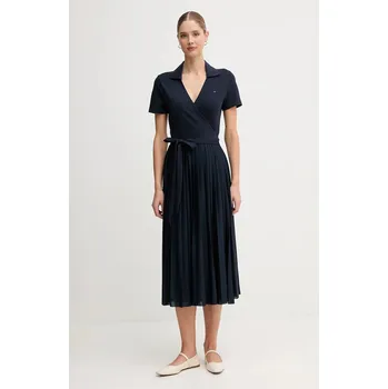 Dámské šaty Šaty Tommy Hilfiger WW0WW45733 námořnická modř 59X, vel. M