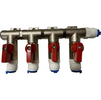 Výčepní technika Rozdělovač tlaku CO2, N2 4 odběry