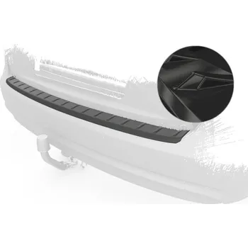 Lišta karosérie Plastová ochranná lišta zadního nárazníku CSR pro Audi A4 B8 (Typ 8K) Avant - černá lesklá