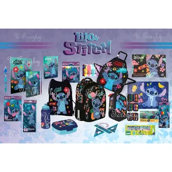 Školní batoh Lilo a Stitch Školní sada set batoh Lilo a Stitch, penál, sáček a doplňky 20 ks M/S79865/020/03