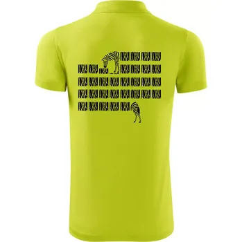 Pánská košile Zebra dlouhá - Polokošile Victory sportovní (dresovina) - 3XL ( Limetková )