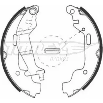 Brzdová čelist Sada brzdových čelistí, TX 21-10