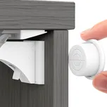 Interex design Magnetický bezpečnostní zámek - 10ks MAGNETICO / Bílá