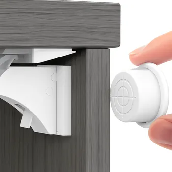 Dětská zábrana Interex design Magnetický bezpečnostní zámek - 10ks MAGNETICO / Bílá