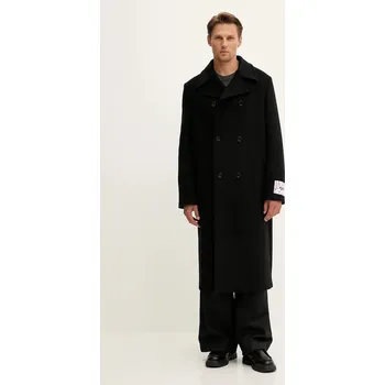 Dámský kabát Kabát s vlnou MSGM 3940MC08.257603 černá 99X, vel. 52