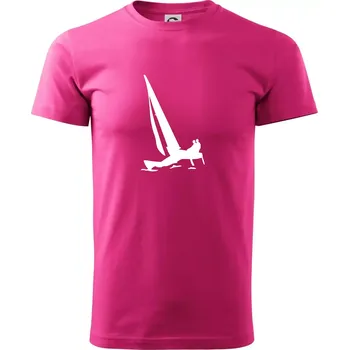 Pánská móda Katamarán 2 osoby - Klasické pánské triko vyšší gramáže - XL ( Purpurová )