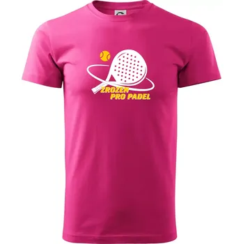 Pánská móda Zrozen pro padel - Klasické pánské triko vyšší gramáže - S ( Purpurová )