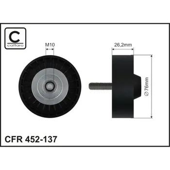 Vratna/vodici kladka, klinovy zebrovy remen, 452-137