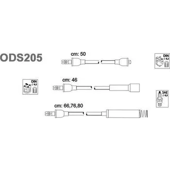 Zapalovací kabel Sada kabelů pro zapalování, ODS205