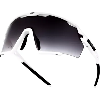 Sluneční brýle brýle FORCE CYCLONE bílé, černé přechodové sklo