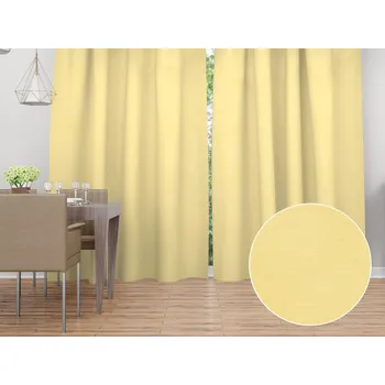 ubrus Dekorační závěs - Paris TF-121 Světle žlutý 150x140 cm