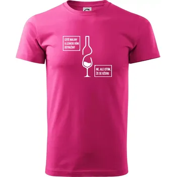 Cítím, že se ožeru - Klasické pánské triko vyšší gramáže - XS ( Purpurová )