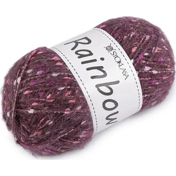 Příze Pletací příze mohérová Rainbow 100 g