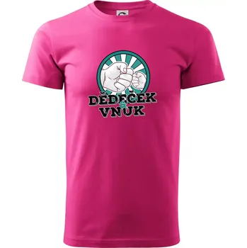 Pánské tričko Dědeček a vnuk - Klasické pánské triko vyšší gramáže - L ( Purpurová )