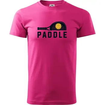 Pánská móda Paddle logo na ležato - Klasické pánské triko vyšší gramáže - M ( Purpurová )