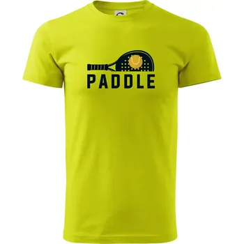Pánské tričko Paddle logo na ležato - Klasické pánské triko vyšší gramáže - XS ( Limetková )