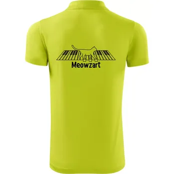 Pánská košile Meowzart - Polokošile Victory sportovní (dresovina) - 3XL ( Limetková )