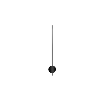 Hodiny Černé kulaté kyvadlo na hodiny 50 mm | 255 mm