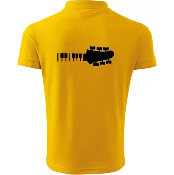 Pánská košile Klávesy a kytara - Polokošile pánská Pique Polo 203 - XL ( Žlutá )