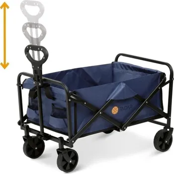 Vozík plážový s rukojetí 73x48x46,5, námořnická modrá
