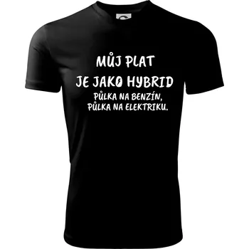 Chlapecké oblečení Můj plat jako hybrid - Dětské triko sportovní (dresovina) - 122 cm/6 let ( Černá )