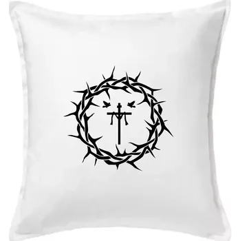Polštář Jesus zmrtvýchvstání - Polštář 50x50 - 50x50 - Včetně výplně ( Bílá )