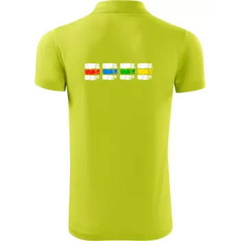 Pánská košile Turistické značky všechny - Polokošile Victory sportovní (dresovina) - M ( Limetková )