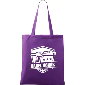 Instalatér umím všechno - Taška bavlněná - 42 x 38 cm ( Fialová )