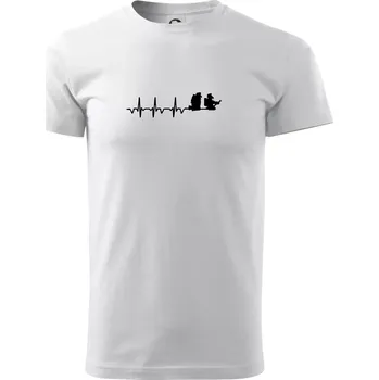 Pánské tričko EKG hasiči - Triko extra velké (5-8XL) - 6XL ( Bílá )