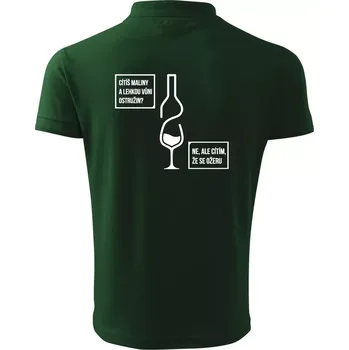 Pánská košile Cítím, že se ožeru - Polokošile pánská Pique Polo 203 - 3XL ( Lahvově zelená )