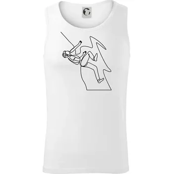 Lezec na skále jedním tahem - Tílko pánské Core - XL ( Bílá )