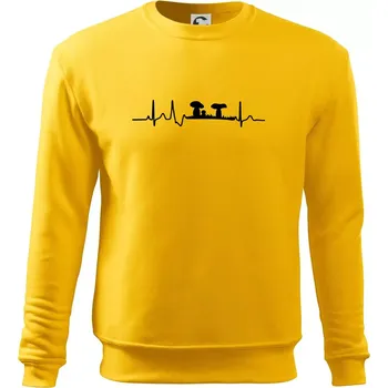 Pánská mikina EKG houbař - Mikina Essential pánská - 3XL ( Žlutá )