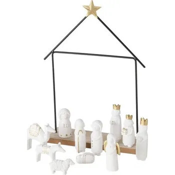 Příbor Boltze Xmas Minimalistický betlém NATOS, 11 figurek