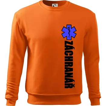 Pánská mikina Záchranář - hvězda - Mikina Essential pánská - M ( Oranžová )