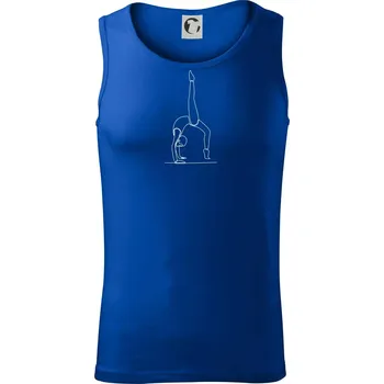 Gymnastika na rukou jedním tahem - Tílko pánské Core - XL ( Královská modrá )