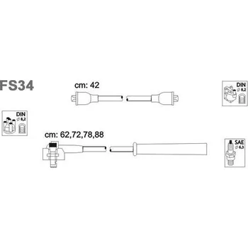 Zapalovací kabel Sada kabelů pro zapalování, FS34
