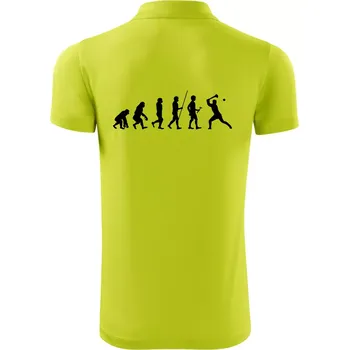 Pánská košile Evoluce hurling - Polokošile Victory sportovní (dresovina) - L ( Limetková )