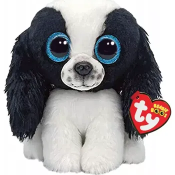 plyšák TY Beanie Boos Sissy černo bílý pejsek 36570