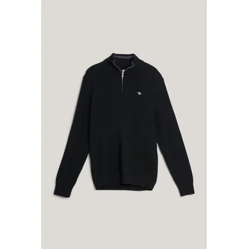 Pánský svetr SVETR GANT MICRO TEXTURE HZ BLACK