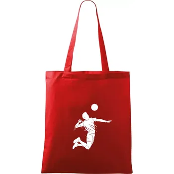 Volejbal splash jednoduchý - Taška bavlněná - 42 x 38 cm ( Červená )