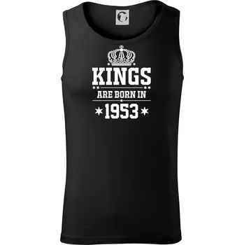 Kings are born in 1953 - Tílko pánské Core - XL ( Černá )