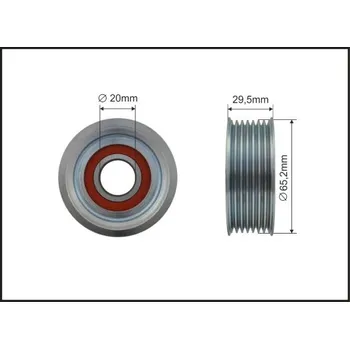 Vratna/vodici kladka, klinovy zebrovy remen, 500410