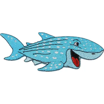 Nášivka Nažehlovačka želva, krokodýl, delfín, žralok, malé, 5 modrá azurová žralok